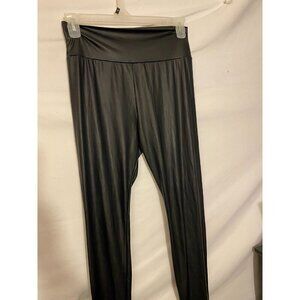 Charlotte Russe Womens‎ Size Large Rockabilly Moto Goth Black Rocker Leggings